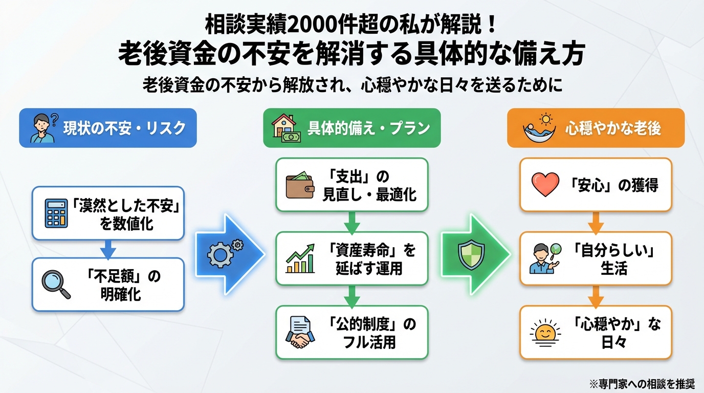 老後資金 老後資金の不安から解放され、心穏やかな日々を送るために