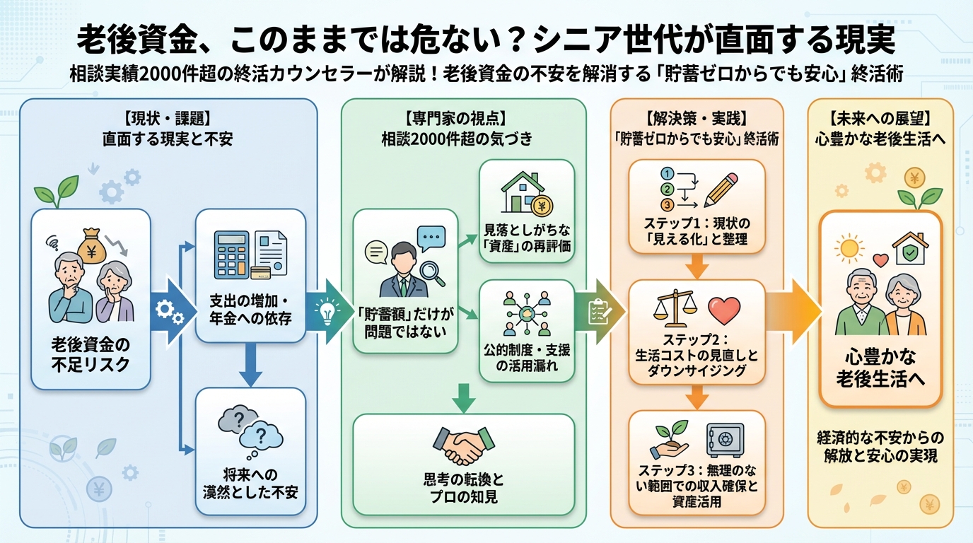 老後資金 老後資金、このままでは危ない？シニア世代が直面する現実