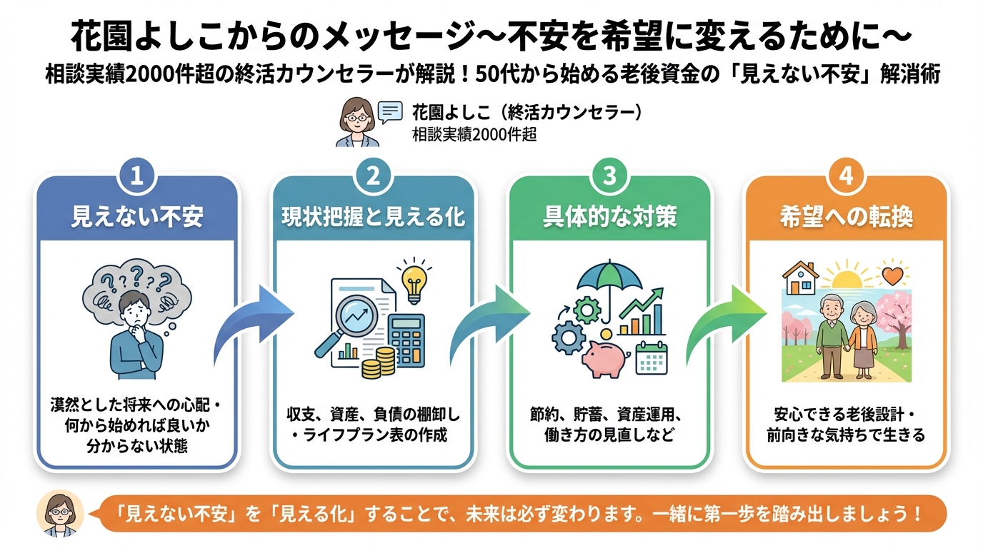 老後資金 終活良子からのメッセージ～不安を希望に変えるために～