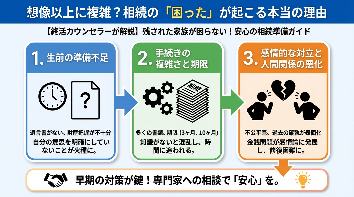 相続 想像以上に複雑？相続の「困った」が起こる本当の理由