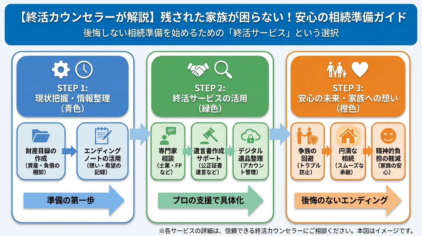 相続 後悔しない相続準備を始めるための「終活サービス」という選択