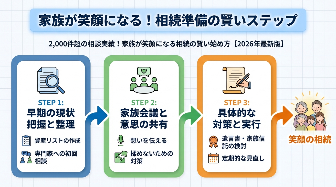 相続 家族が笑顔になる！相続準備の賢いステップ