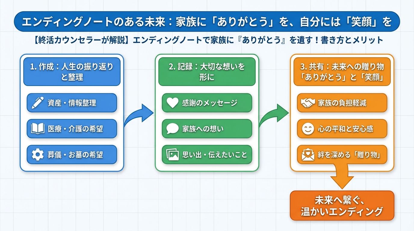 エンディングノート エンディングノートのある未来：家族に「ありがとう」を、自分には「笑顔」を