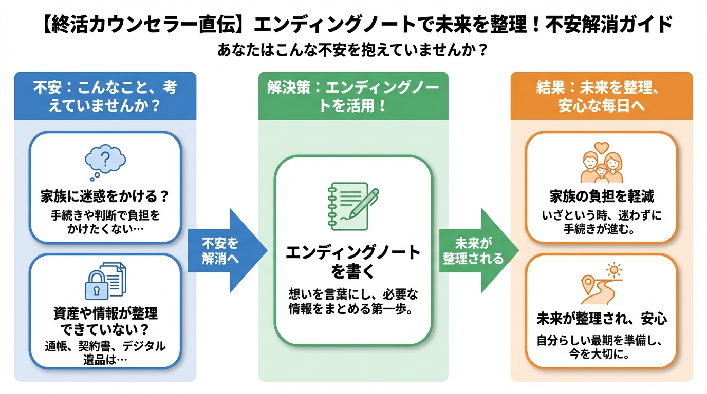 エンディングノート あなたはこんな不安を抱えていませんか？