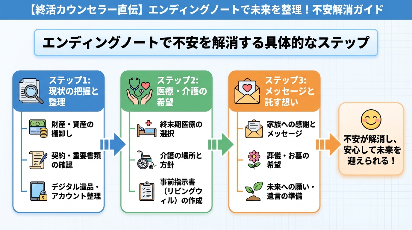 エンディングノート エンディングノートで不安を解消する具体的なステップ