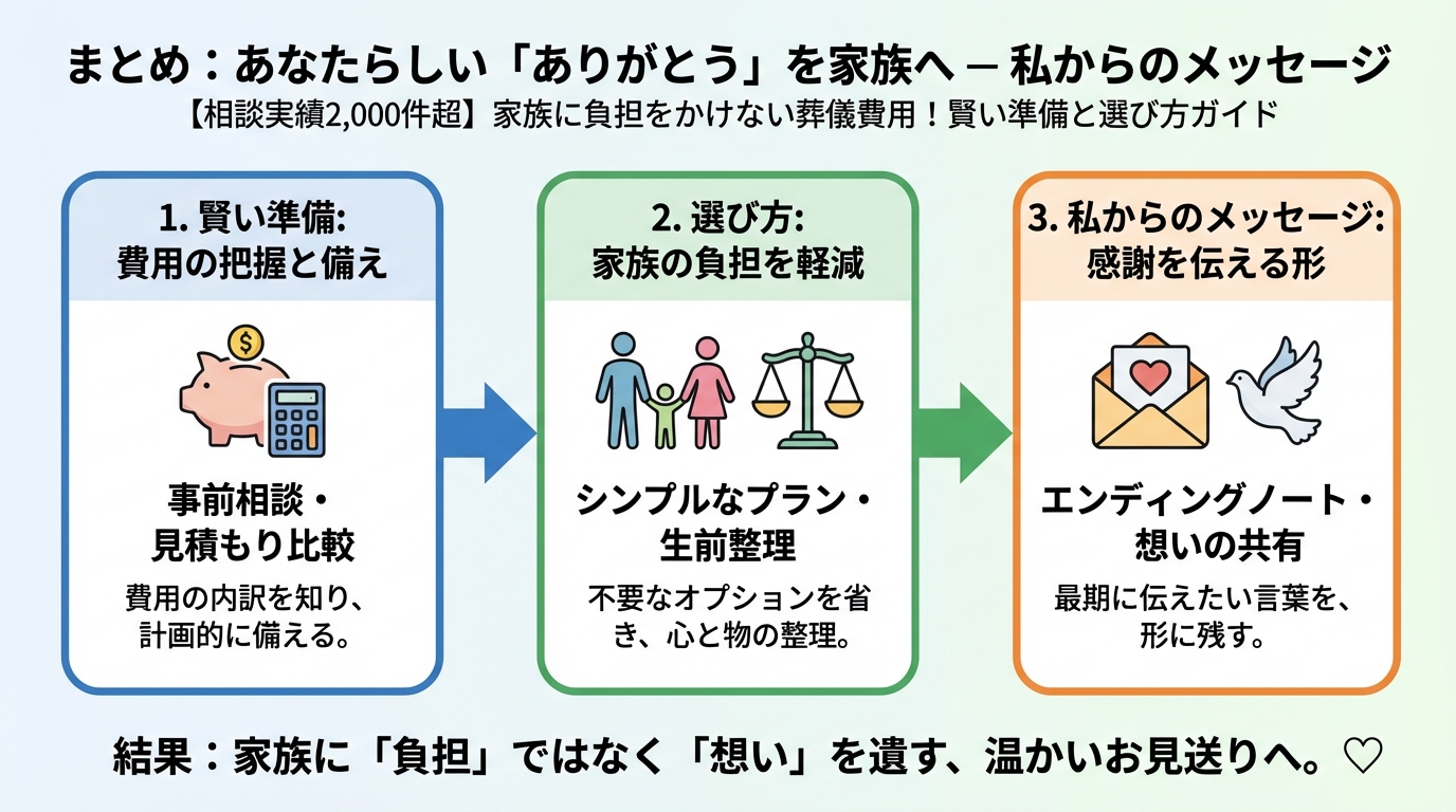 葬儀 まとめ：あなたらしい「ありがとう」を家族へ – 私からのメッセージ