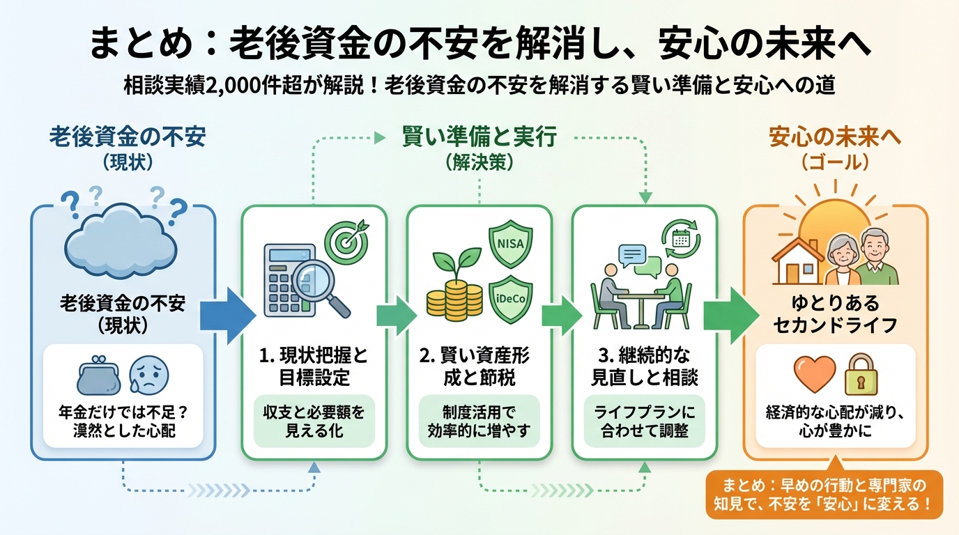 老後資金 まとめ：老後資金の不安を解消し、安心の未来へ