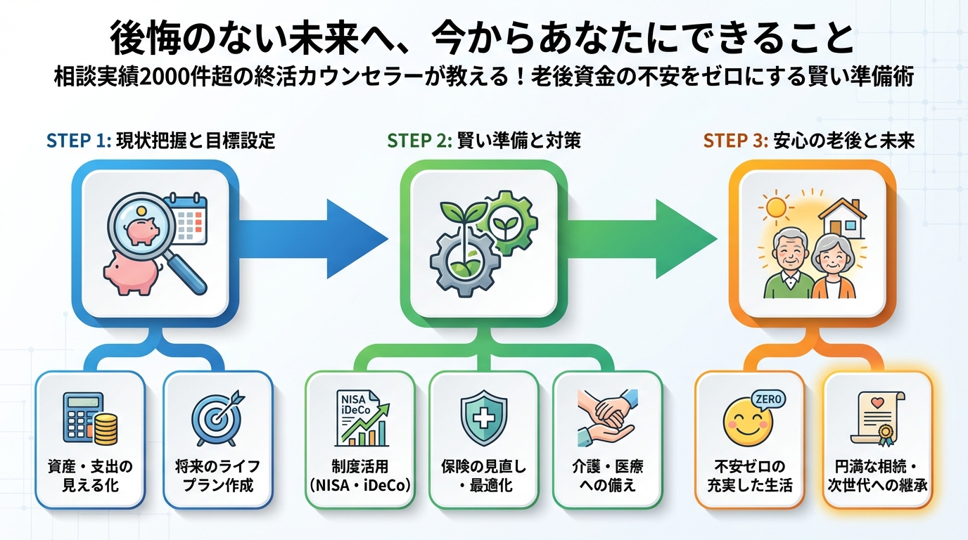 老後資金 後悔のない未来へ、今からあなたにできること