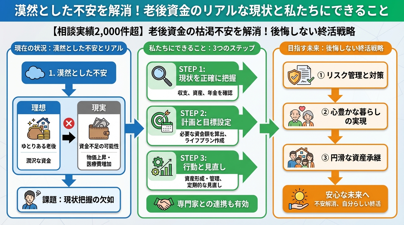 老後資金 漠然とした不安を解消！老後資金のリアルな現状と私たちにできること