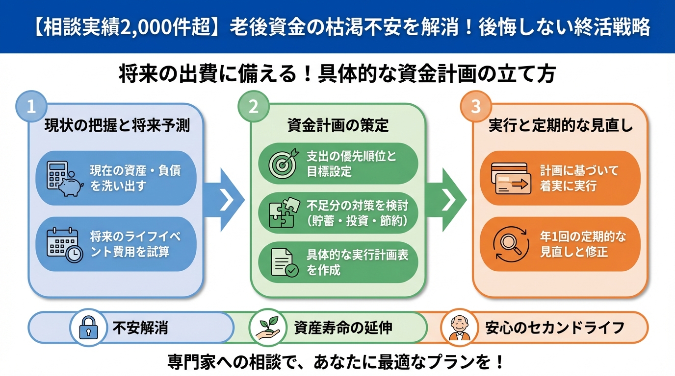 老後資金 将来の出費に備える！具体的な資金計画の立て方