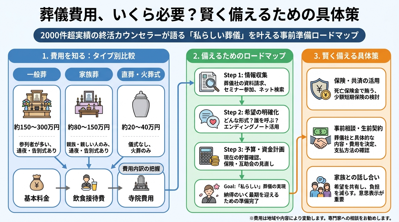 葬儀 葬儀費用、いくら必要？賢く備えるための具体策