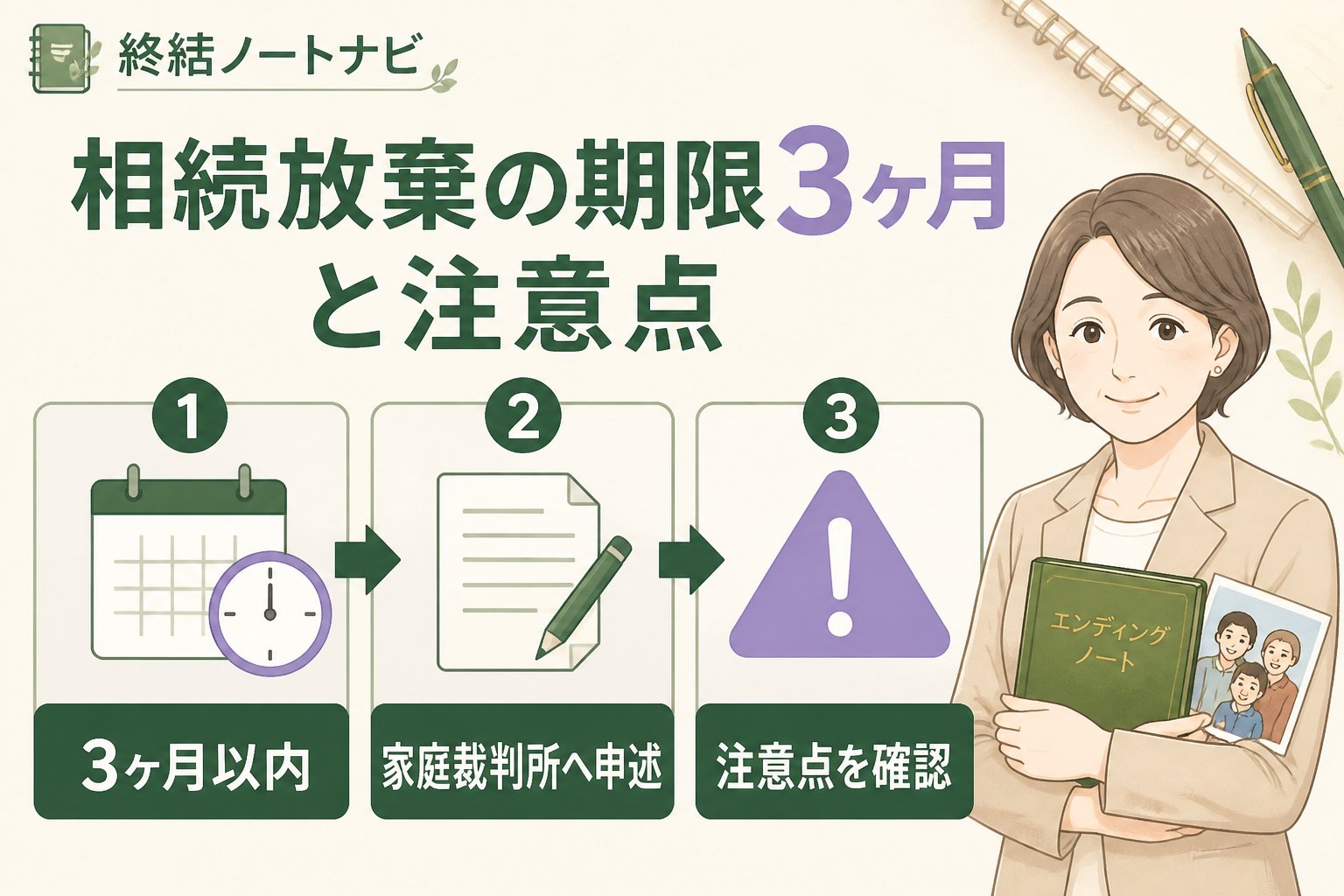 相続 相続放棄の期限3ヶ月と注意点