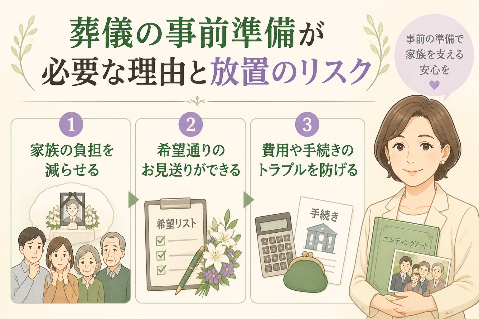 葬儀 葬儀の事前準備が必要な理由と放置のリスク
