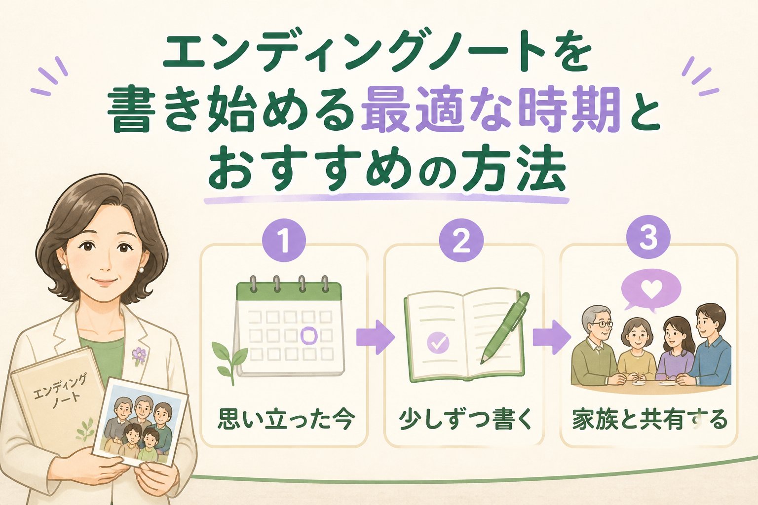 エンディングノート エンディングノートを書き始める最適な時期とおすすめの方法