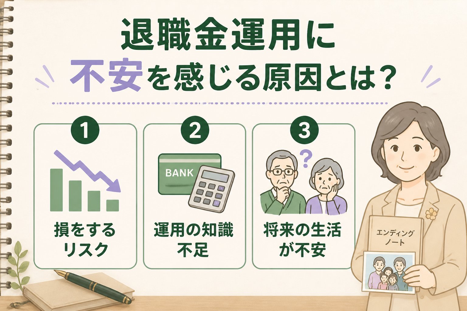 老後資金 退職金運用に不安を感じる原因とは？