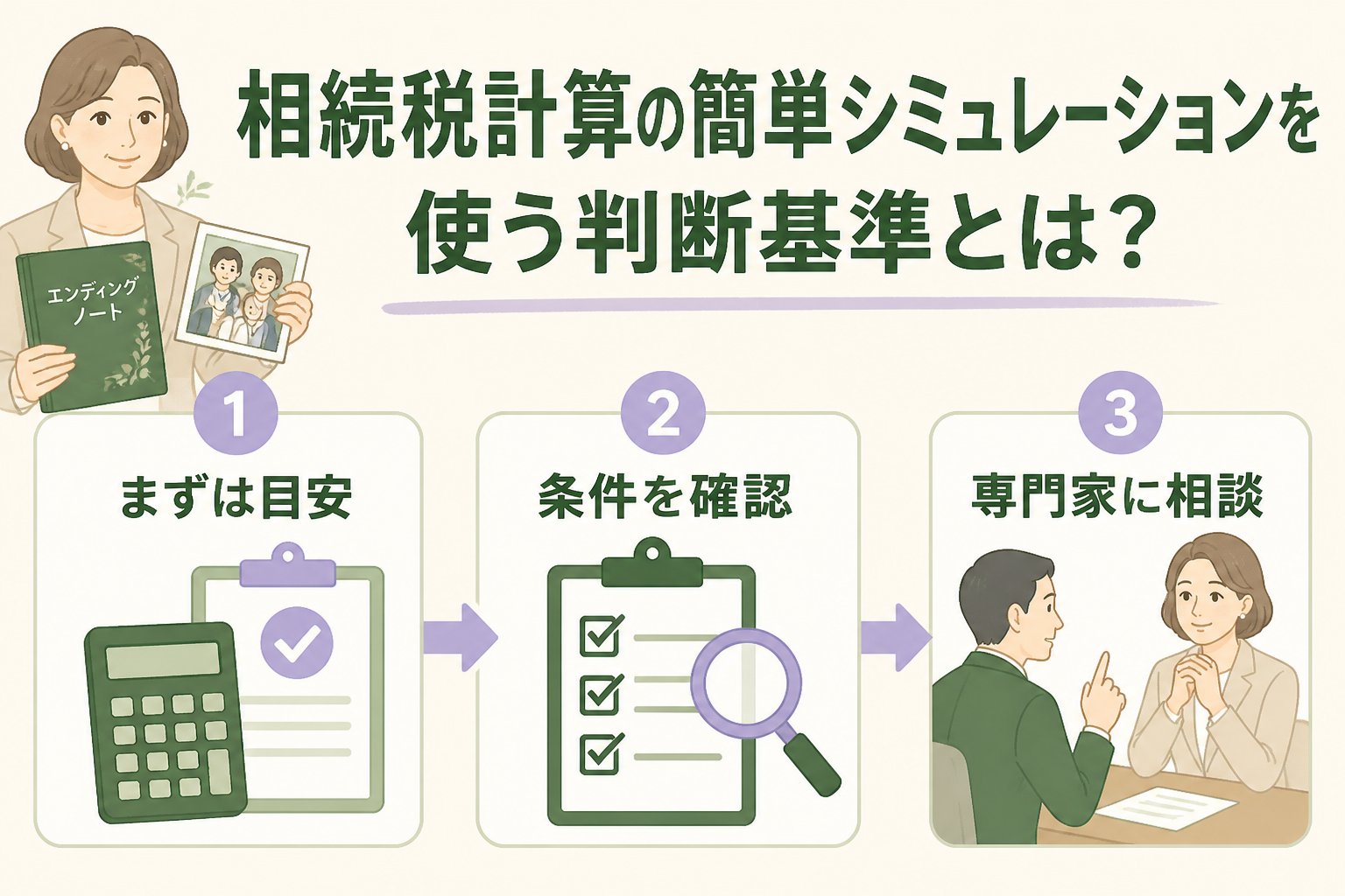 相続 相続税計算の簡単シミュレーションを使う判断基準とは？