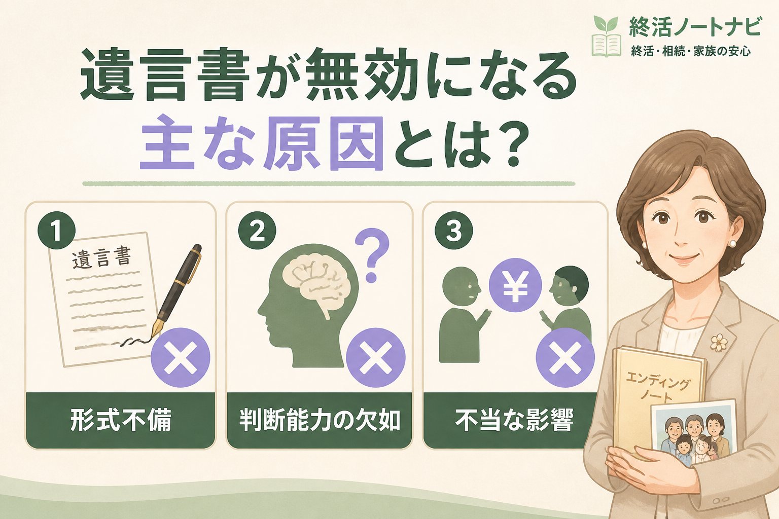 相続 遺言書が無効になる主な原因とは？