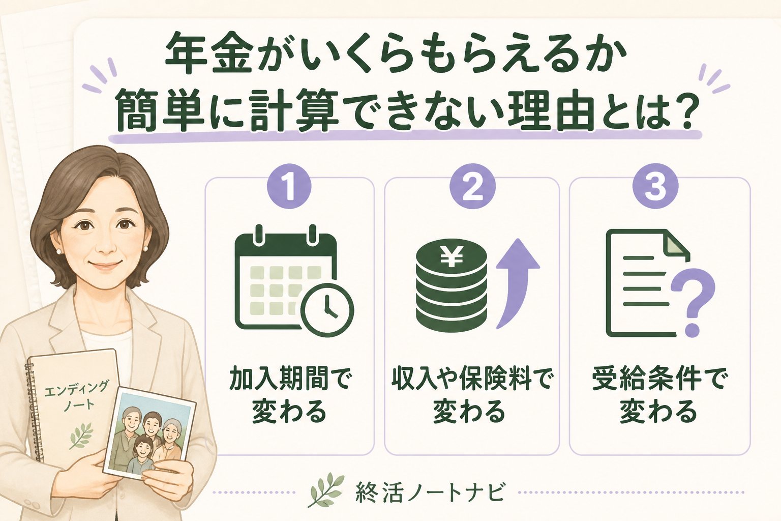 老後資金 年金がいくらもらえるか簡単に計算できない理由とは？