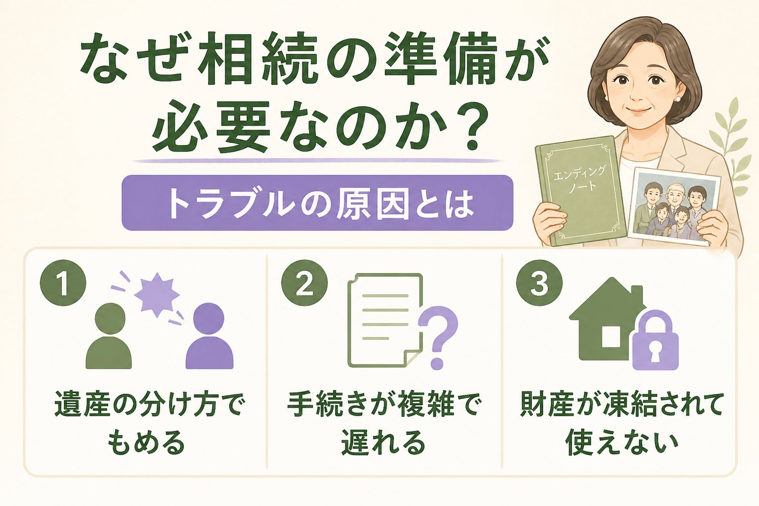 相続 なぜ相続の準備が必要なのか？トラブルの原因とは