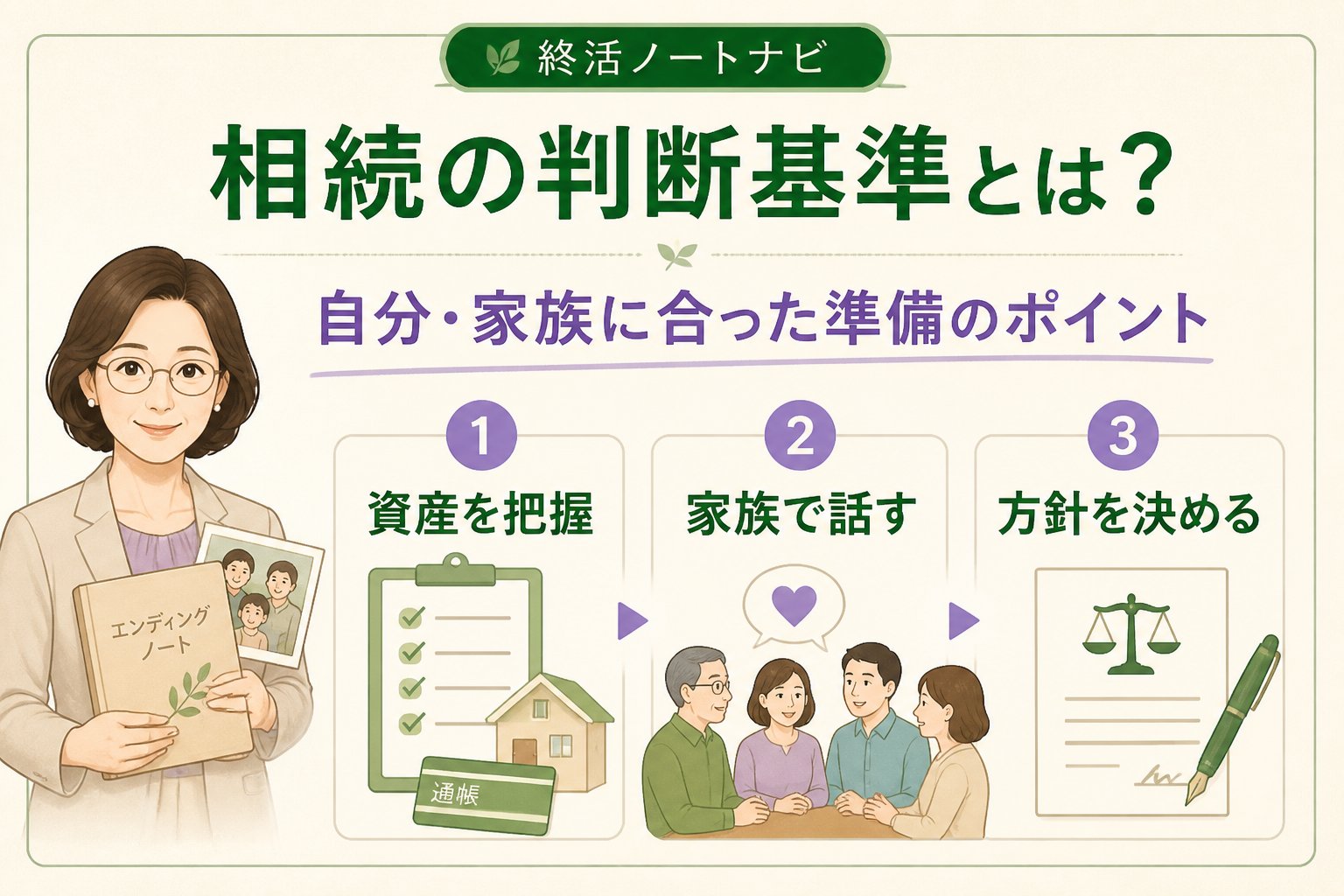 相続 相続の判断基準とは？自分・家族に合った準備のポイント