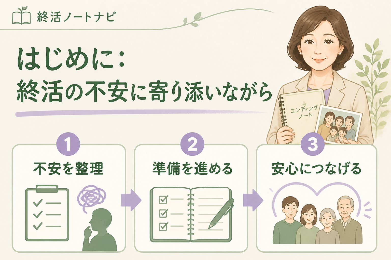 エンディングノート はじめに：終活の不安に寄り添いながら