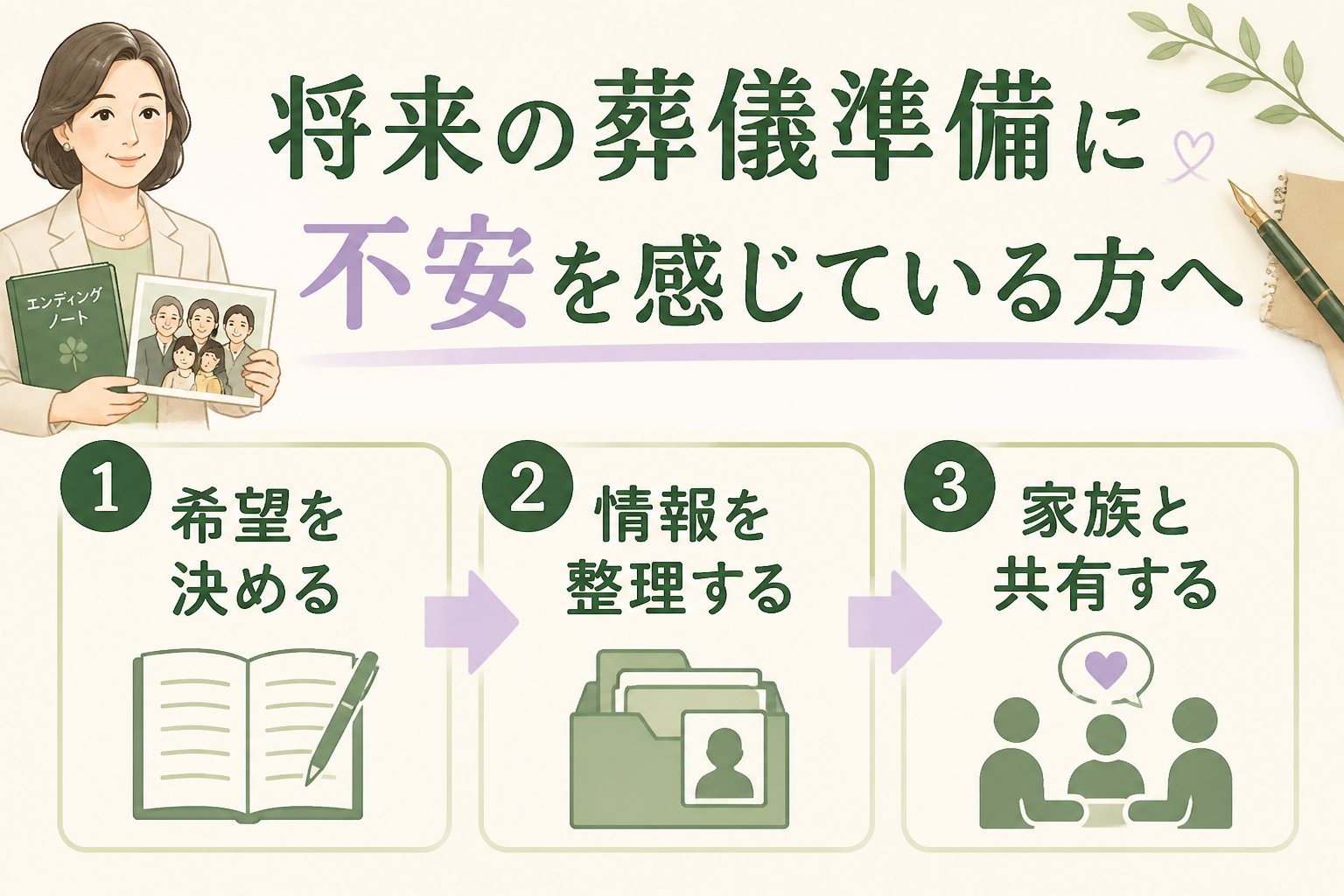葬儀 将来の葬儀準備に不安を感じている方へ
