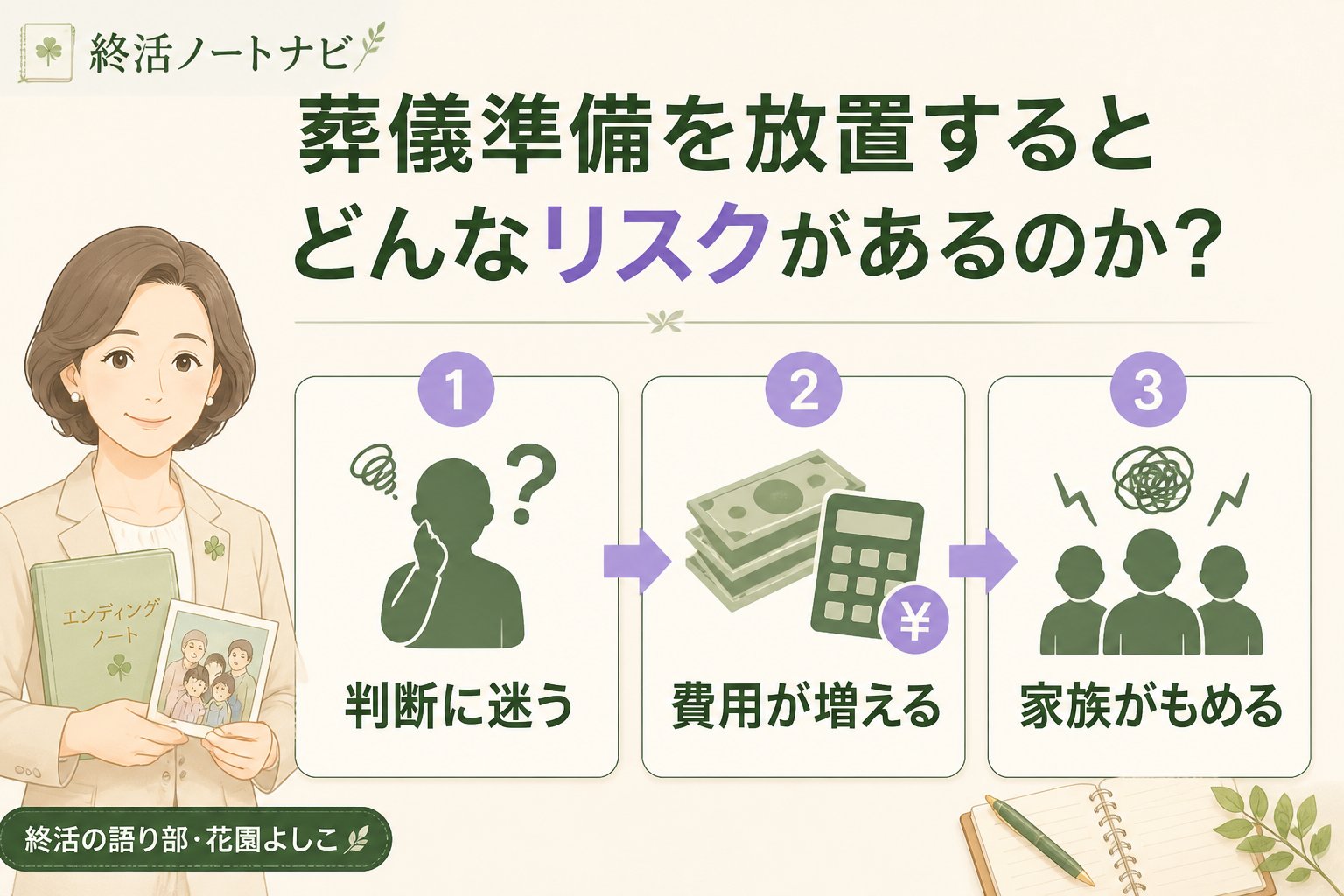 葬儀 葬儀準備を放置するとどんなリスクがあるのか？