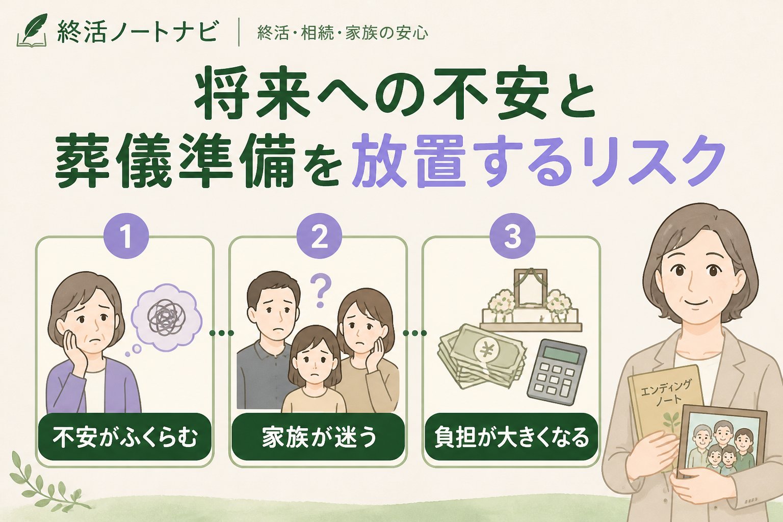 葬儀 将来への不安と葬儀準備を放置するリスク