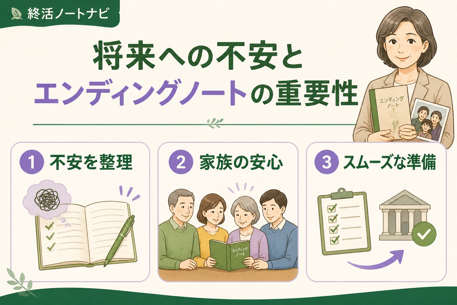 エンディングノート 将来への不安とエンディングノートの重要性