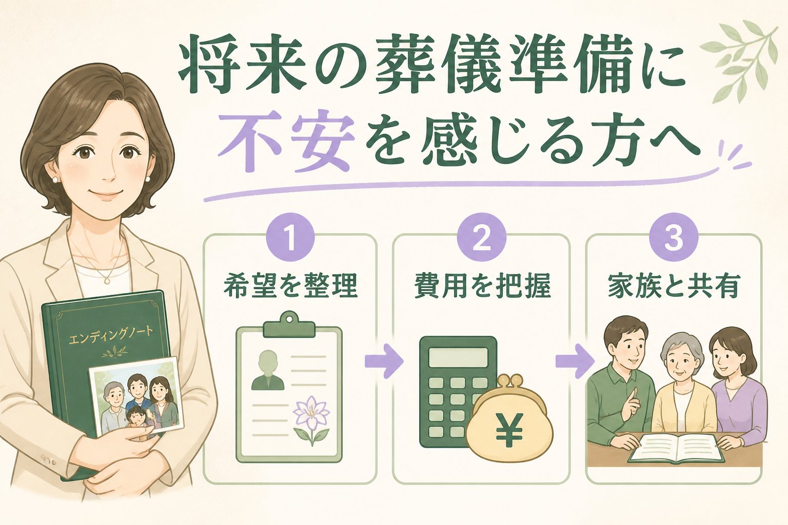 葬儀 将来の葬儀準備に不安を感じる方へ