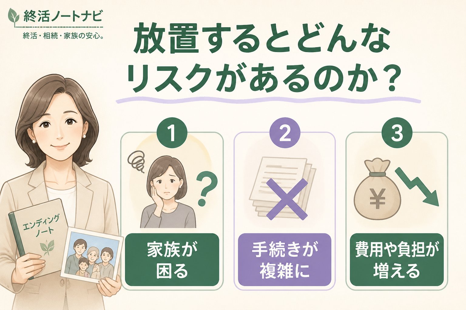 エンディングノート 放置するとどんなリスクがあるのか？
