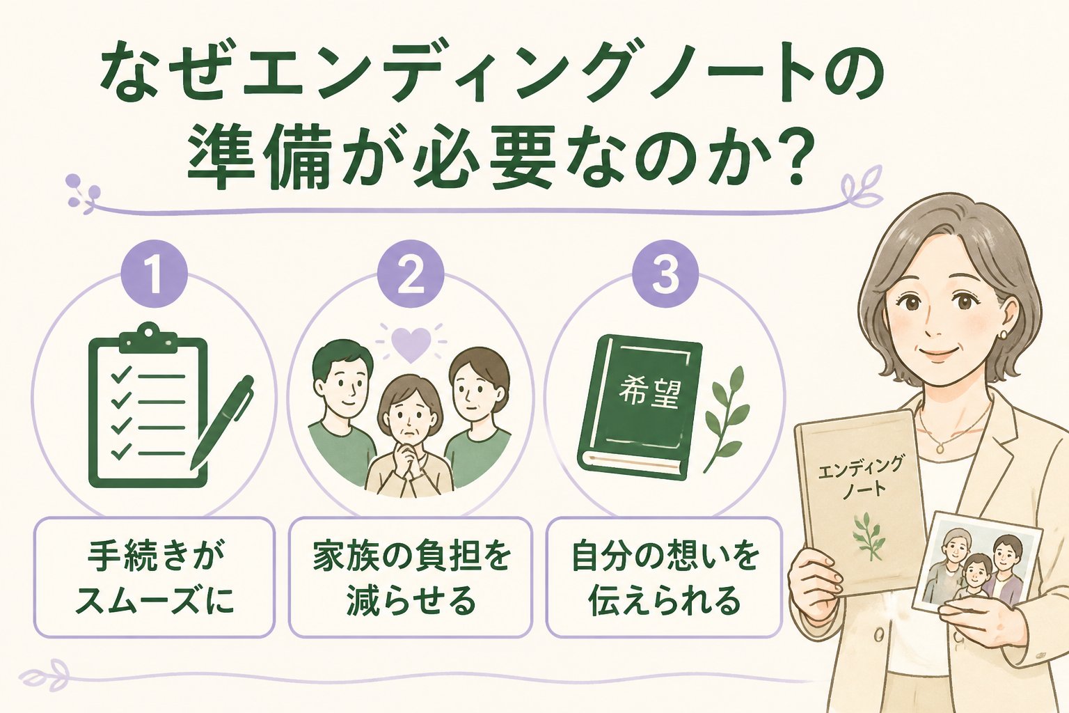 エンディングノート なぜエンディングノートの準備が必要なのか？