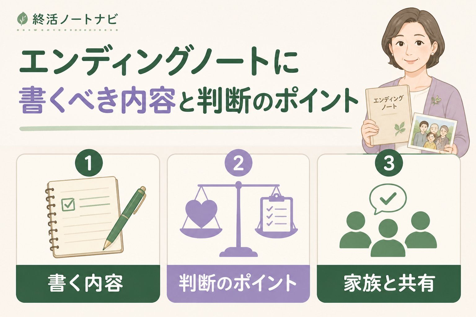 エンディングノート エンディングノートに書くべき内容と判断のポイント