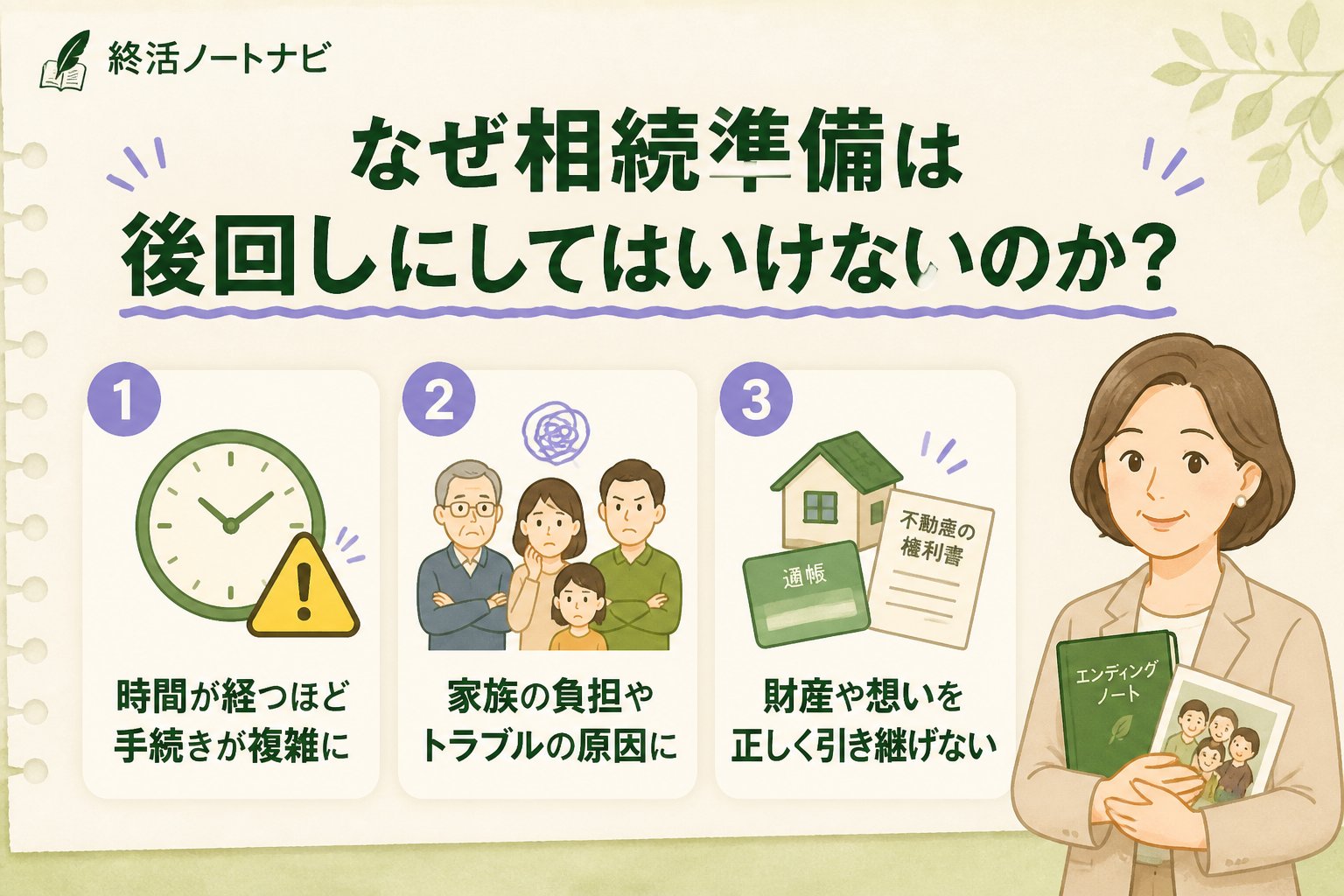 相続 なぜ相続準備は後回しにしてはいけないのか？