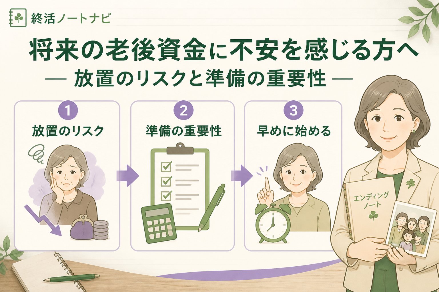 老後資金 将来の老後資金に不安を感じる方へ―放置のリスクと準備の重要性