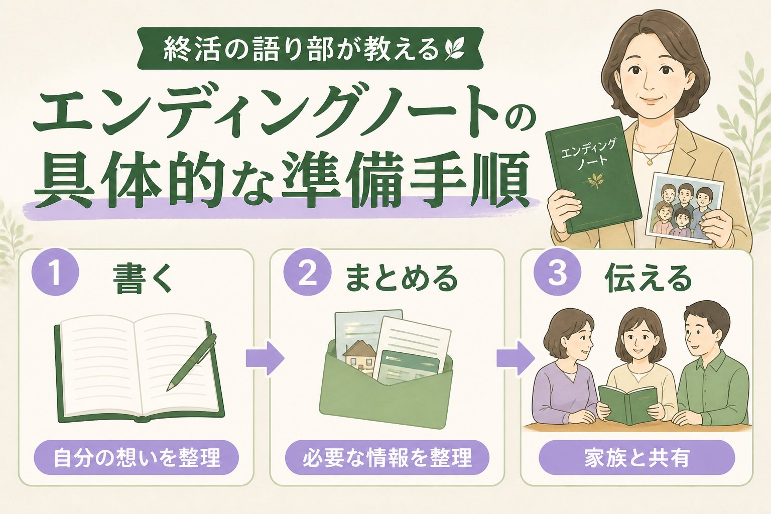 エンディングノート エンディングノートの具体的な準備手順