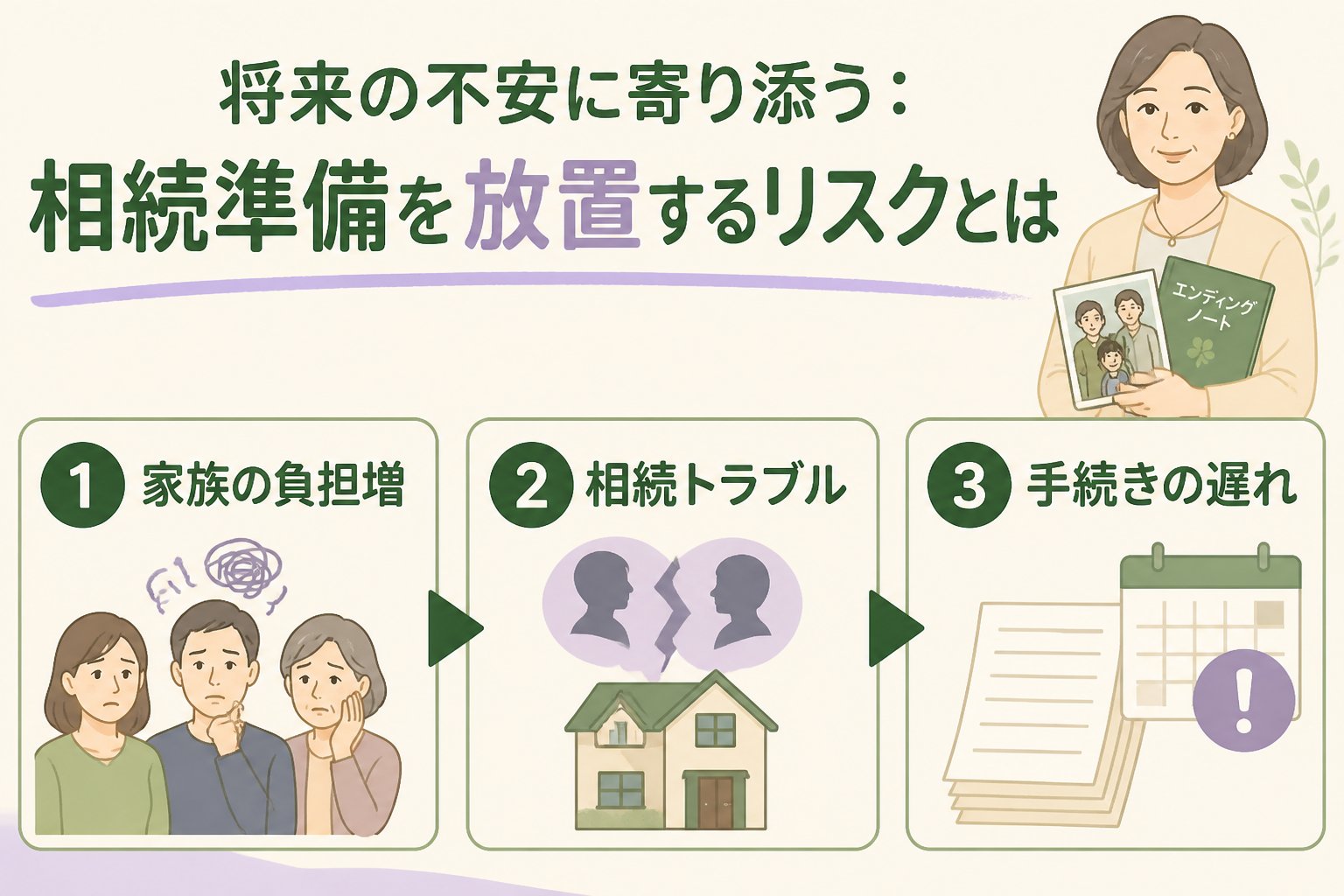 相続 将来の不安に寄り添う：相続準備を放置するリスクとは