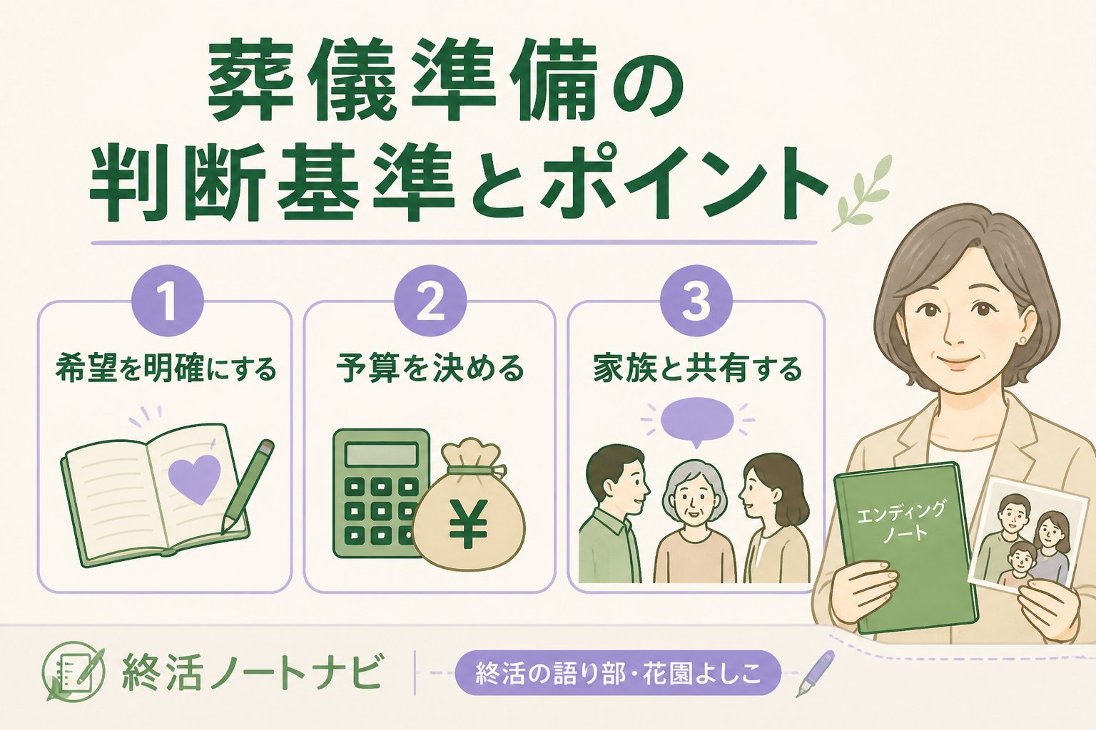 葬儀 葬儀準備の判断基準とポイント