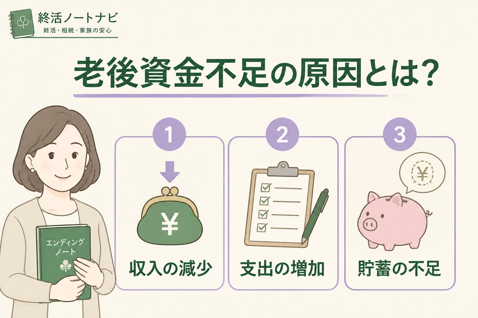老後資金 老後資金不足の原因とは？