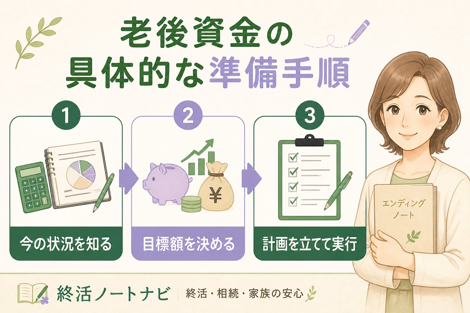 老後資金 老後資金の具体的な準備手順