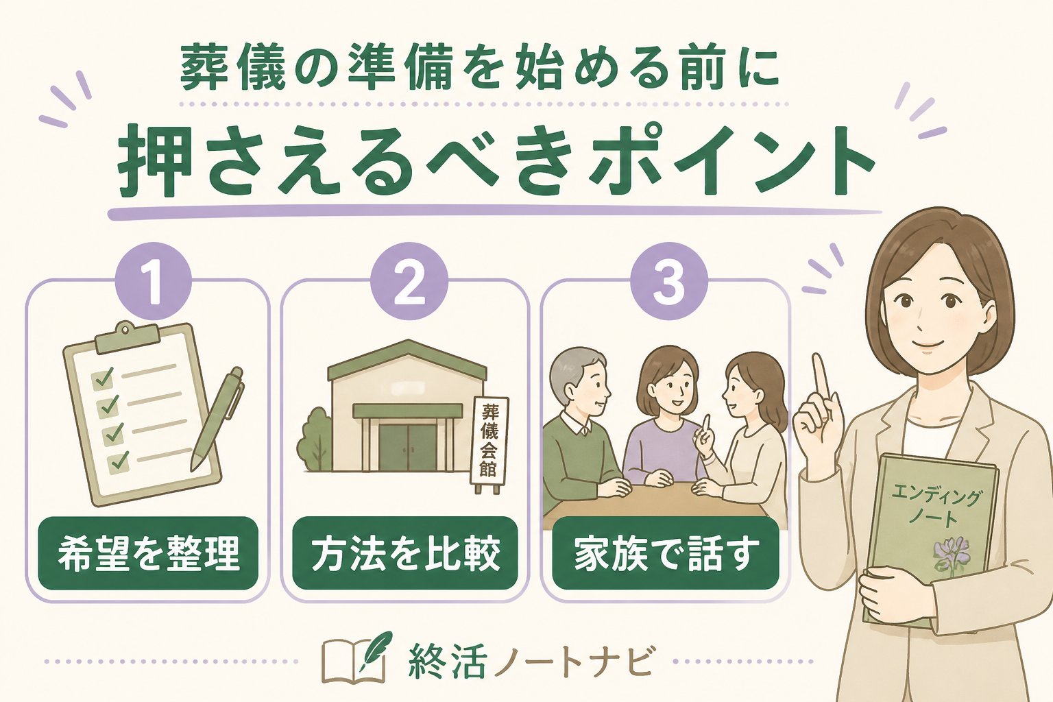 葬儀 葬儀の準備を始める前に押さえるべきポイント