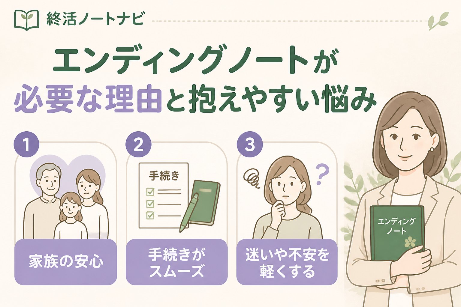 エンディングノート エンディングノートが必要な理由と抱えやすい悩み