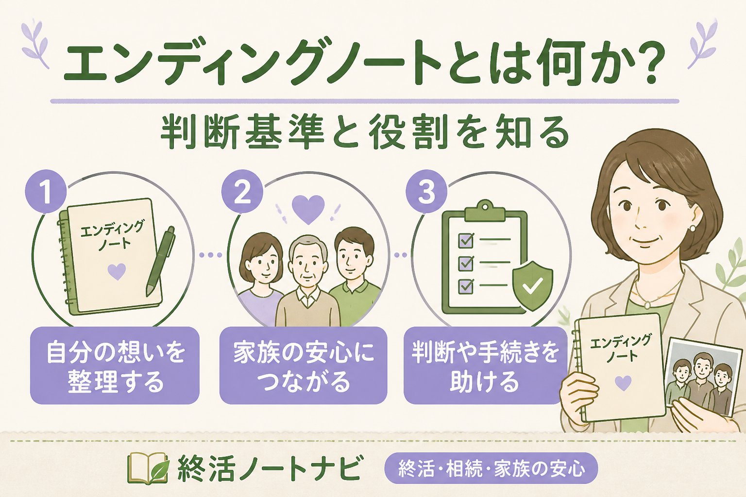 エンディングノート エンディングノートとは何か？判断基準と役割を知る