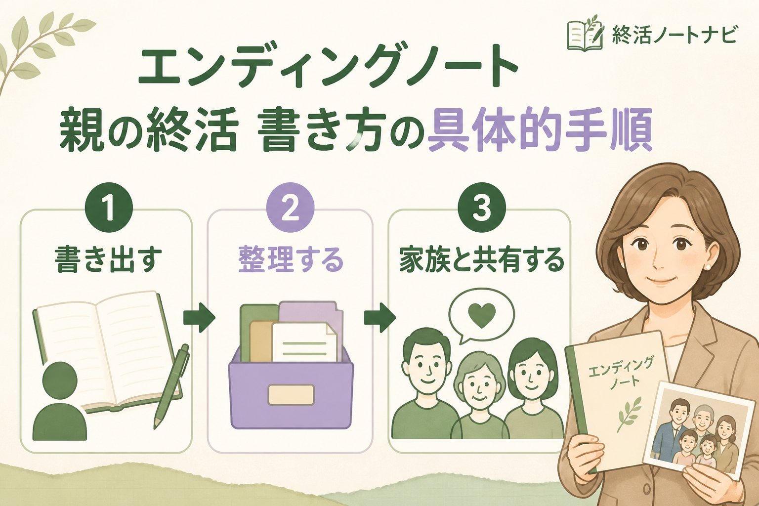 エンディングノート エンディングノート 親の終活 書き方の具体的手順