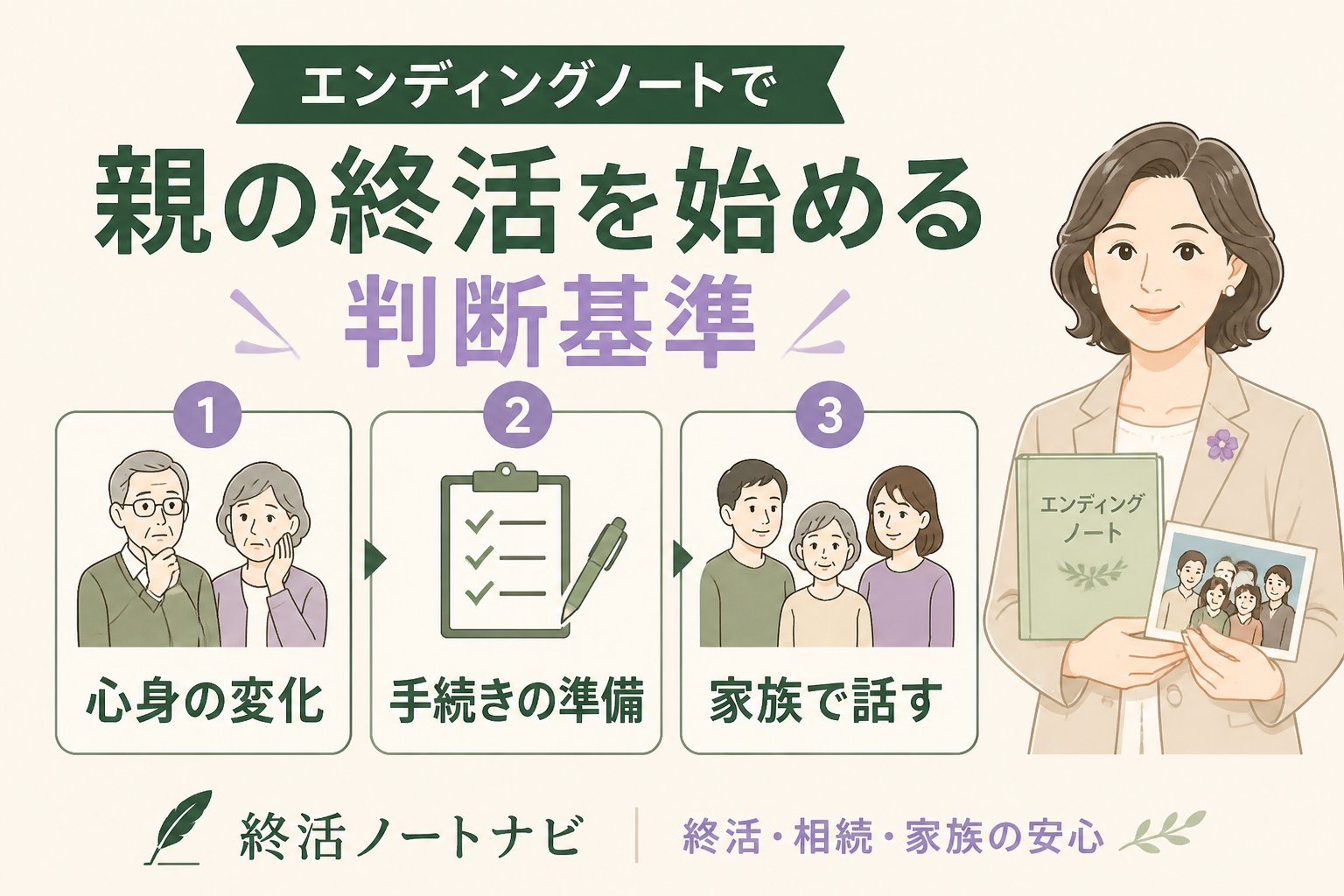 エンディングノート エンディングノートで親の終活を始める判断基準