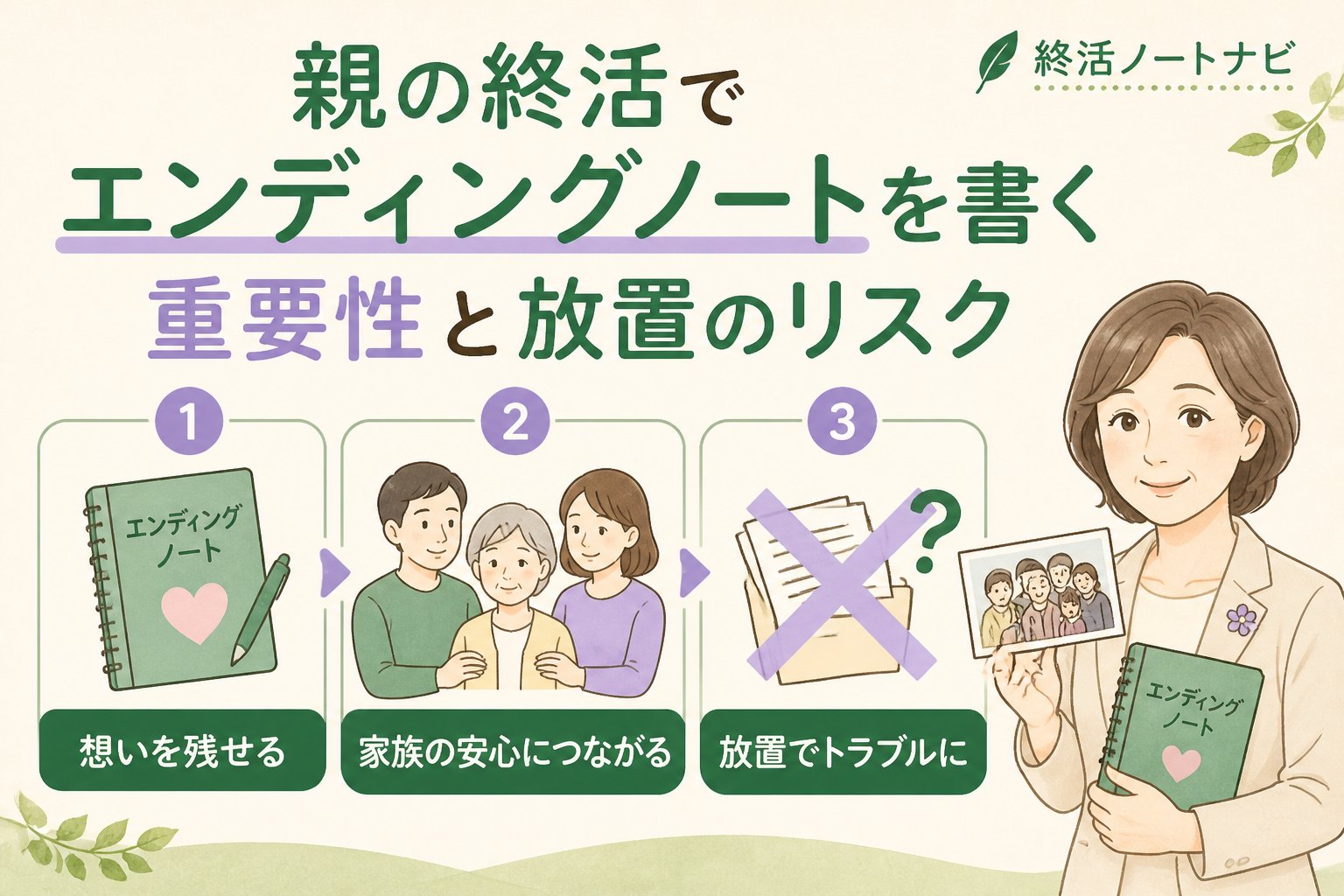 エンディングノート 親の終活でエンディングノートを書く重要性と放置のリスク