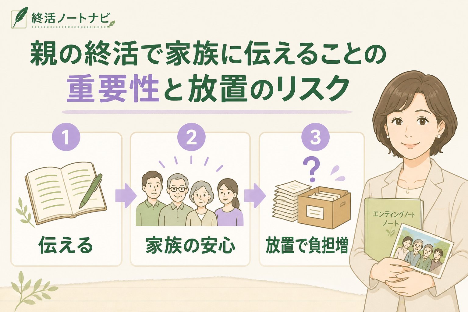 エンディングノート 親の終活で家族に伝えることの重要性と放置のリスク