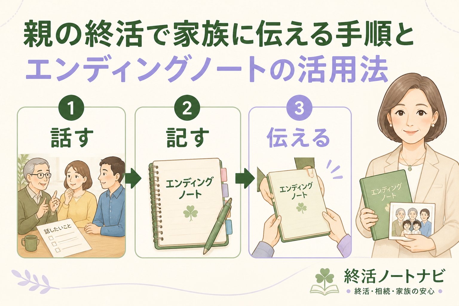 エンディングノート 親の終活で家族に伝える手順とエンディングノートの活用法