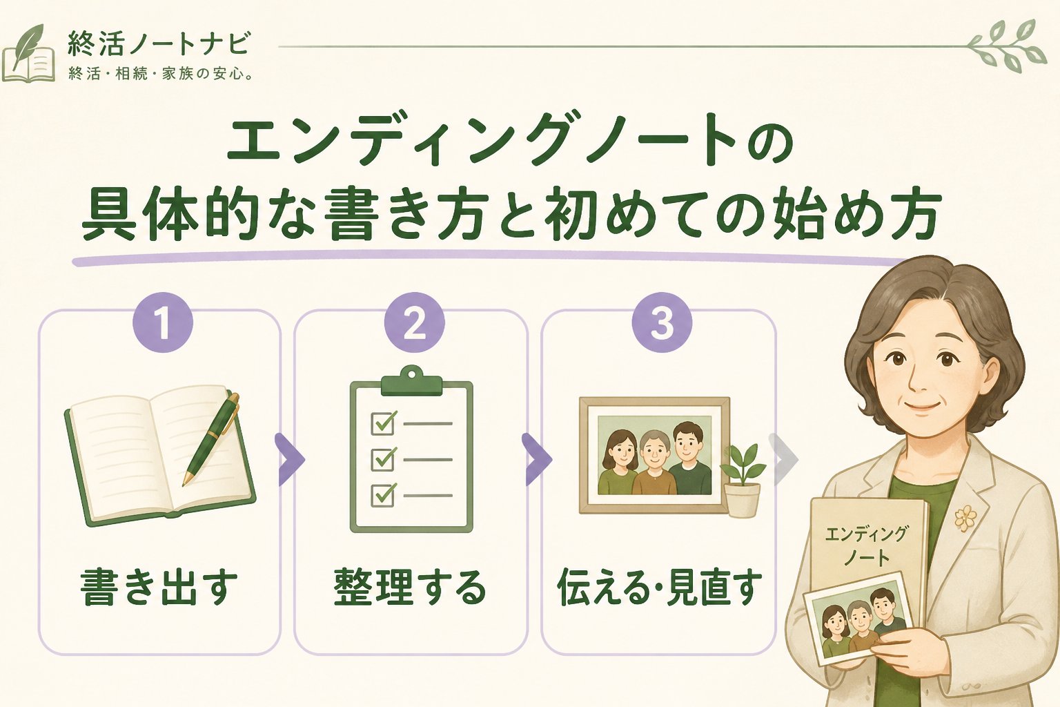 エンディングノート エンディングノートの具体的な書き方と初めての始め方