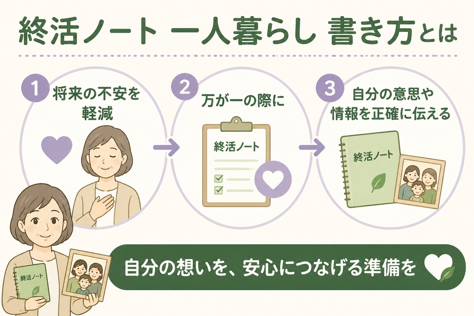 エンディングノート 終活ノート 一人暮らし 書き方とは、将来の不安を軽減し、万が一の際に自分の意思や情報を正確に伝えるための準備です。